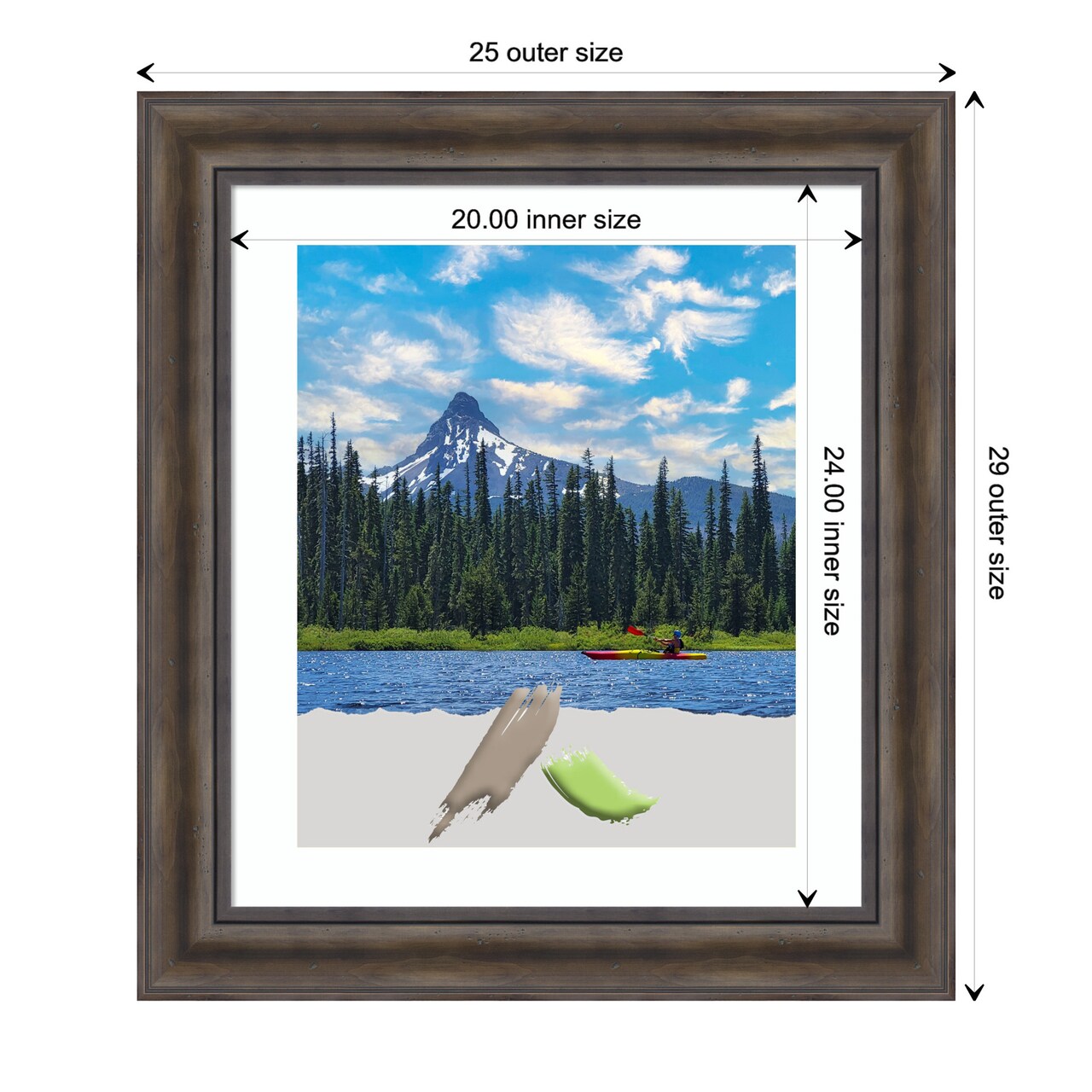 Rustic Pine Wood Picture Frame, Photo Frame, Art Frame